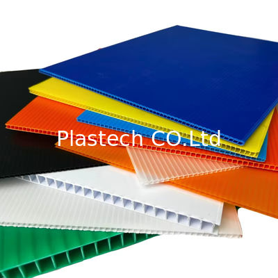 Meerdere kleuren PP holle plaat PP kunststof gegolfde kunststof vloerbescherming