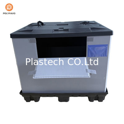 1200x1000x900 mm Stapelbare HDPE-transparante plastic verpakking met mouw