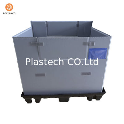 1200x1000x900 mm Stapelbare HDPE-transparante plastic verpakking met mouw