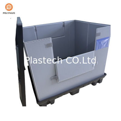 1200x1000x900 mm Stapelbare HDPE-transparante plastic verpakking met mouw