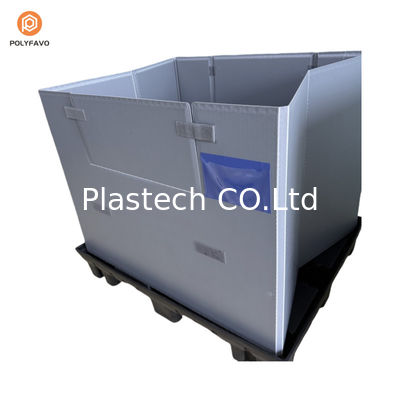 1200x1000x900 mm Stapelbare HDPE-transparante plastic verpakking met mouw