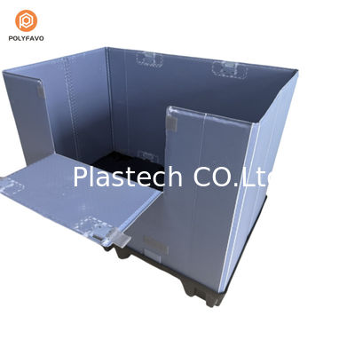 Plastic Sleeve Bulk Container Opvouwbaar Palet Sleeve Cover Box Met Deksel