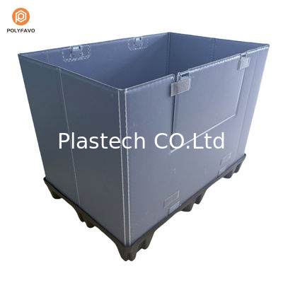 Plastic Sleeve Bulk Container Opvouwbaar Palet Sleeve Cover Box Met Deksel