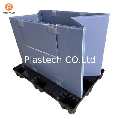 Plastic Sleeve Bulk Container Opvouwbaar Palet Sleeve Cover Box Met Deksel