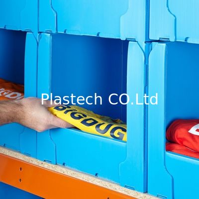 Gepersonaliseerde grootte omzet doos stapelbare pick bins plastic magazijn onderdelen doos bord voor gemakkelijke identificatie