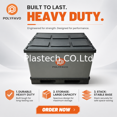 PP Honeycomb opvouwbare palletbox 1200x800mm vouwbaar Custom logo OEM retourneerbare container