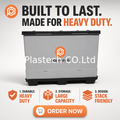 Laadcapaciteit 500 kg Verzenddozen 1220 * 1140 * 900 mm Plastic opslagcontainer PP honingraat paneel mouwdoos