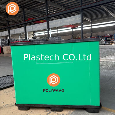 Verpakking kubussen 1470*1140*1200mm Sleeve Box Plastic Pallet Bin Panel Sleeve Box
