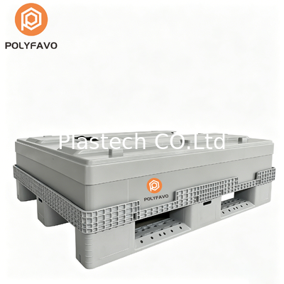 Plastic Palletkooi Bulk Galylord Pack Pallet Sleeve Box Automotive Industriële Plastic Pallet Sleeve Box