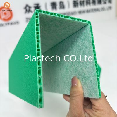 U-kanaaltype Plastic Profile Door Sill Protector Pp Honeycomb Board Met Felt Stof Mat oppervlak Optioneel 3mm 5mm Dikte
