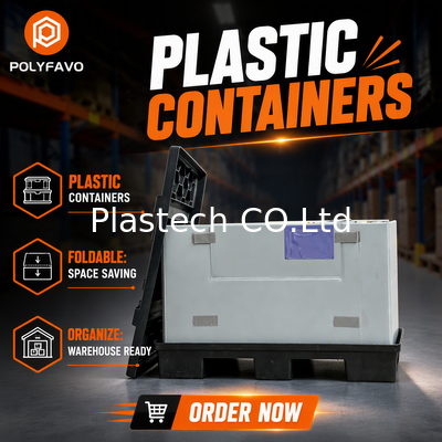 Heavy-Duty Multi-Grid Box voor fabrieksvloergebruik Stapelbare plastic organisator--waterdicht en herbruikbaar voor opslag van onderdelen in het magazijn