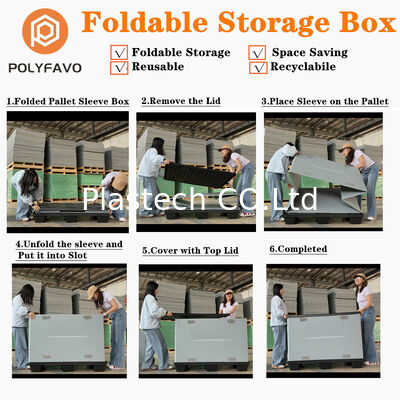 Heavy-Duty Multi-Grid Box voor fabrieksvloergebruik Stapelbare plastic organisator--waterdicht en herbruikbaar voor opslag van onderdelen in het magazijn