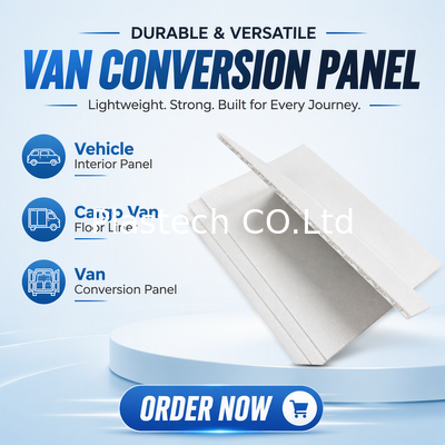 Aanpasbare 4 mm PP honingraatplaat gelamineerde panelen bestelwagen Ford wandbekleding