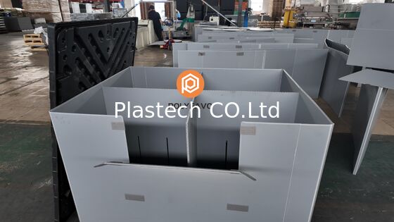 Opbergdozen van kunststof Aanpasbare plastic opbergcontainer Sleeve Palletbox
