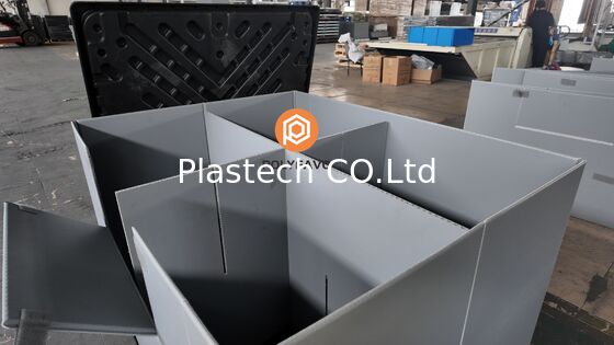 Opvouwbare palletbox voor magazijnopslag en logistiek transport, zware opvouwbare bulkbox, stapelbaar met deksel
