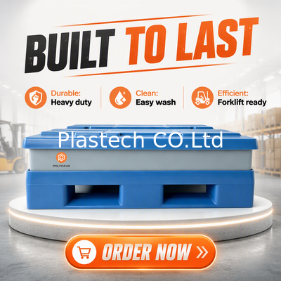 Opvouwbare palletbox Bulkbox, Heavy Duty vouwbare opslagdoos, waterdichte stapelbare container Custom Color Brand Logo