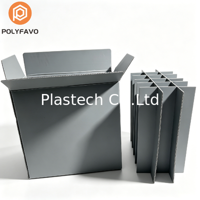 Honingraat Tote Box met Verdelers, Lichtgewicht Heavy Duty Omkeerbare Box, Stapelbare Honingraat Container Box 3mm 5mm Aangepaste Kleur