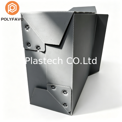 Honeycomb Container Box voor Magazijnopslag en Logistiek, Omzetdoos met Binnenschotten, Stapelbare Aangepaste Kleur Logo Bedrukking