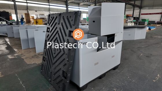  Customized Collapsible Box for Storage and Transport, Foldable Pallet Box Made to Drawing, 10mm 12mm Custom Windows Color Logo