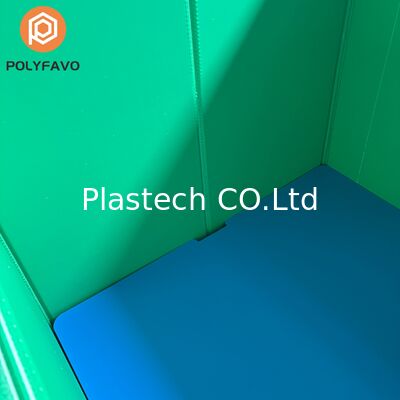  Collapsible Pallet Box, Returnable Bulk Container 10mm 12mm Wall, 300kg Dynamic 500kg Static Load, Custom Color Logo Print