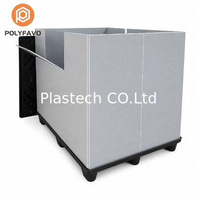 Plastic Pallet Container Opvouwbare Kist, Herbruikbare Inklapbare Kisten voor Opslagcycli, Custom Kleur Logo Print 500kg