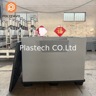 Plastic Pallet Container Opvouwbare Kist, Herbruikbare Inklapbare Kisten voor Opslagcycli, Custom Kleur Logo Print 500kg