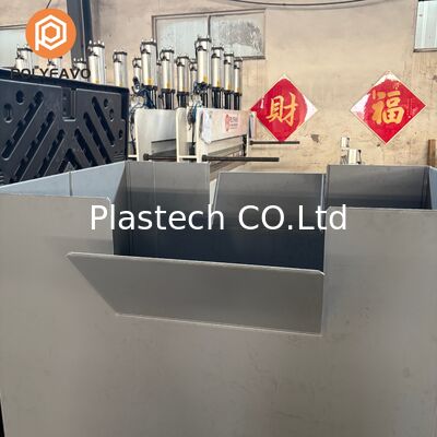 Opvouwbare kratten Aanpassing van de wanddikte, plastic vouwcontainer deksel en basis opties, 10 mm 12 mm 500 kg statische belasting