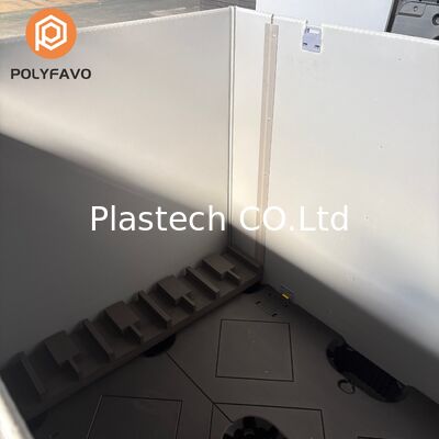 Coaming Box Twee stukken C-type, opvouwbare mouwdoos met EVA-schuimbekleding, plastic palletbasis retourbare bulkdoos