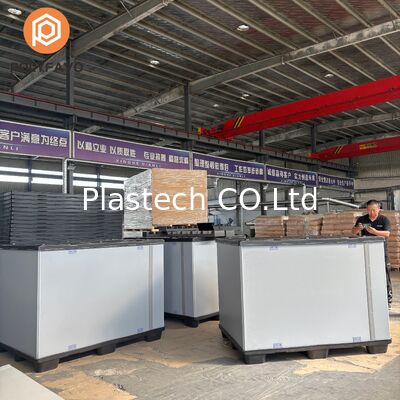 Fast Assembly Two C Type Coaming Box, EVA Lining Protective Design, Foldable Pallet Sleeve Container Stackable