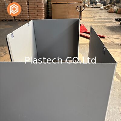 Palethoes Doos twee C-type coaming, EVA-voer binnenste bescherming opvouwbaar, herbruikbaar plastic palletbasiscontainer